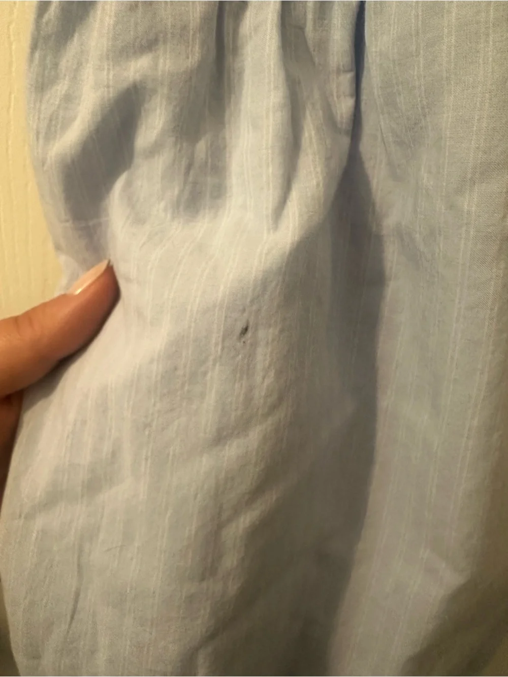 GAP Light Blue Eyelet Off-Shoulder Sundress